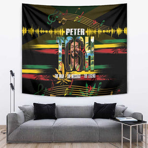 Jamaica Reggae Legend Tosh Tapestry Cannabis Pattern - African Pride