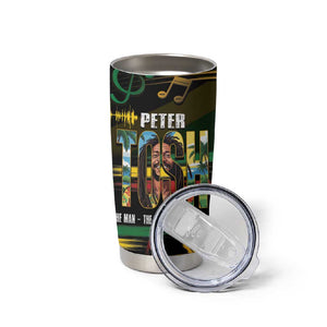 Jamaica Reggae Legend Tosh Tumbler Cup Cannabis Pattern - African Pride