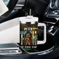 Jamaica Reggae Legend Tosh Tumbler With Handle Cannabis Pattern - African Pride