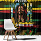 Jamaica Reggae Legend Tosh Window Curtain Cannabis Pattern - African Pride