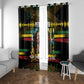 Jamaica Reggae Legend Tosh Window Curtain Cannabis Pattern - African Pride
