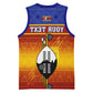 Personalised Eswatini Independence Day Basketball Jersey Swaziland Nguni Shield Gradient African Pattern - African Pride