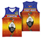 Personalised Eswatini Independence Day Basketball Jersey Swaziland Nguni Shield Gradient African Pattern - African Pride