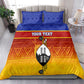 Personalised Eswatini Independence Day Bedding Set Swaziland Nguni Shield Gradient African Pattern