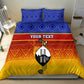 Personalised Eswatini Independence Day Bedding Set Swaziland Nguni Shield Gradient African Pattern
