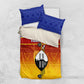 Personalised Eswatini Independence Day Bedding Set Swaziland Nguni Shield Gradient African Pattern