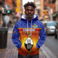 Personalised Eswatini Independence Day Hoodie Swaziland Nguni Shield Gradient African Pattern