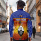 Personalised Eswatini Independence Day Long Sleeve Button Shirt Swaziland Nguni Shield Gradient African Pattern