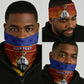 Personalised Eswatini Independence Day Neck Gaiter Swaziland Nguni Shield Gradient African Pattern LT14