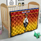 Personalised Eswatini Independence Day Quilt Swaziland Nguni Shield Gradient African Pattern