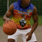 Personalised Eswatini Independence Day Sleeveless Hoodie Swaziland Nguni Shield Gradient African Pattern - African Pride