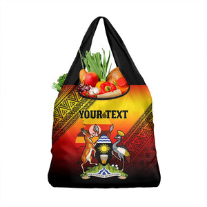 Personalised Uganda Independence Day Grocery Bag Jamhuri ya Uganda Coat Of Arms