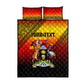Personalised Uganda Independence Day Quilt Bed Set Jamhuri ya Uganda Coat Of Arms