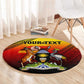 Personalised Uganda Independence Day Round Carpet Jamhuri ya Uganda Coat Of Arms