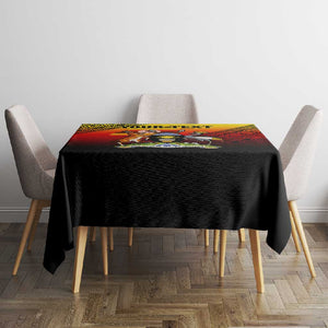 Personalised Uganda Independence Day Tablecloth Jamhuri ya Uganda Coat Of Arms