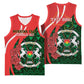 Personalized Burkina Faso Republic Day Basketball Jersey Bogolan Mudcloth - Coat Of Arms Design - African Pride