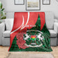 Personalized Burkina Faso Republic Day Blanket Bogolan Mudcloth - Coat Of Arms Design