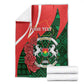 Personalized Burkina Faso Republic Day Blanket Bogolan Mudcloth - Coat Of Arms Design
