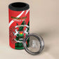 Personalized Burkina Faso Republic Day 4 in 1 Can Cooler Tumbler Bogolan Mudcloth - Coat Of Arms Design