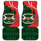 Personalized Burkina Faso Republic Day Car Mats Bogolan Mudcloth - Coat Of Arms Design
