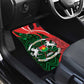 Personalized Burkina Faso Republic Day Car Mats Bogolan Mudcloth - Coat Of Arms Design