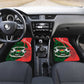 Personalized Burkina Faso Republic Day Car Mats Bogolan Mudcloth - Coat Of Arms Design