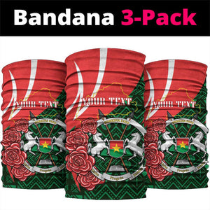 Personalized Burkina Faso Republic Day Neck Gaiter Bogolan Mudcloth - Coat Of Arms Design LT14