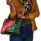 Personalized Burkina Faso Republic Day Shoulder Handbag Bogolan Mudcloth - Coat Of Arms Design