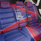 Port-au-Prince Afro-Haitians Back Car Seat Cover Ayiti Map Pòtoprens Flag Color - African Pride