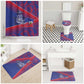 Port-au-Prince Afro-Haitians Bathroom Set Ayiti Map Pòtoprens Flag Color - African Pride