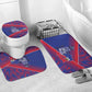 Port-au-Prince Afro-Haitians Bathroom Set Ayiti Map Pòtoprens Flag Color - African Pride