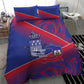Port-au-Prince Afro-Haitians Bedding Set Ayiti Map Pòtoprens Flag Color - African Pride