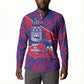 Port-au-Prince Afro-Haitians Button Sweatshirt Ayiti Map Pòtoprens Flag Color