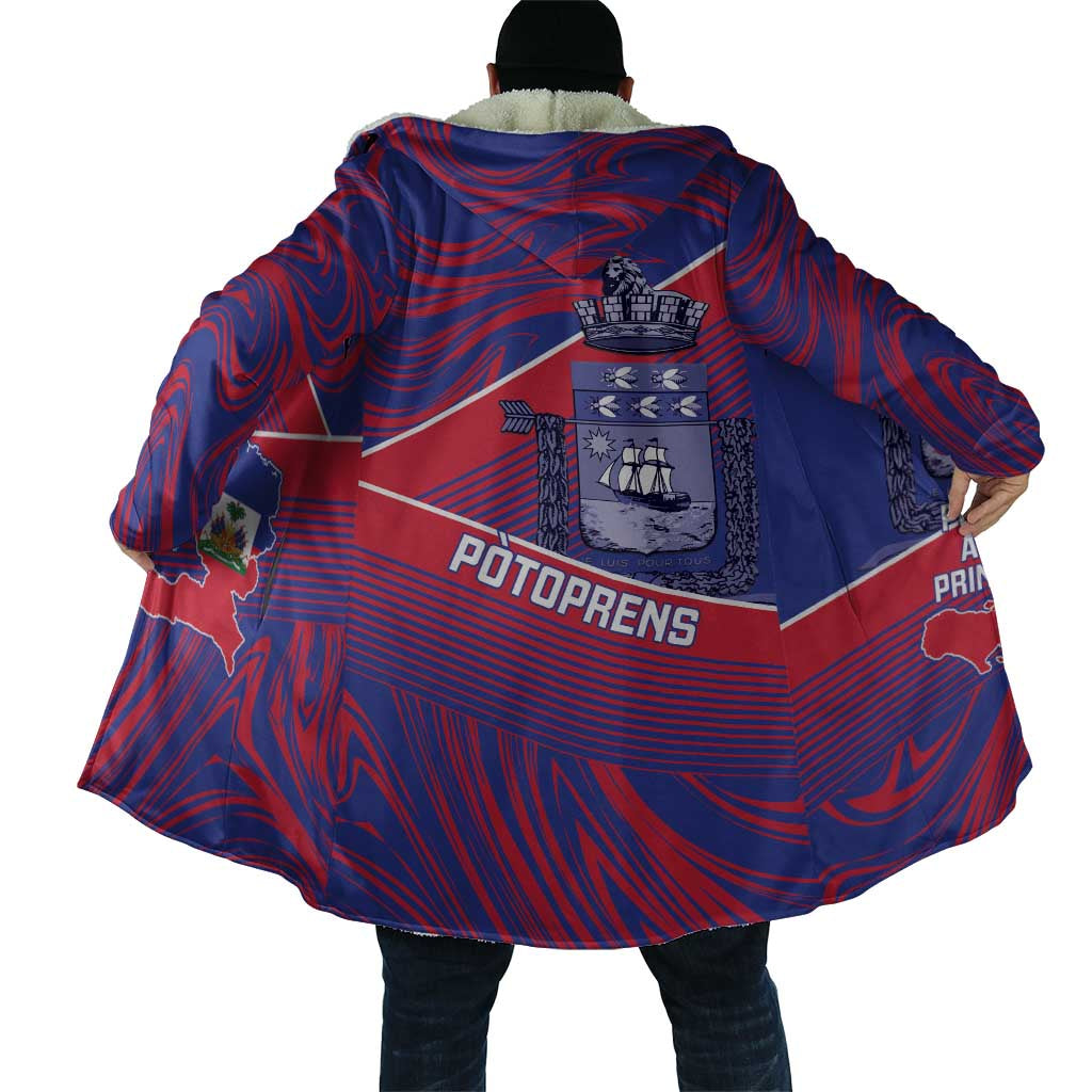 Port-au-Prince Afro-Haitians Cloak Ayiti Map Pòtoprens Flag Color - African Pride