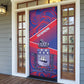 Port-au-Prince Afro-Haitians Door Cover Ayiti Map Pòtoprens Flag Color - African Pride