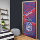 Port-au-Prince Afro-Haitians Door Cover Ayiti Map Pòtoprens Flag Color - African Pride