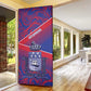 Port-au-Prince Afro-Haitians Door Cover Ayiti Map Pòtoprens Flag Color - African Pride