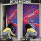 Port-au-Prince Afro-Haitians Door Cover Ayiti Map Pòtoprens Flag Color - African Pride
