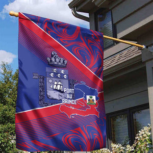 Port-au-Prince Afro-Haitians Garden Flag Ayiti Map Pòtoprens Flag Color - African Pride