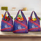 Port-au-Prince Afro-Haitians Grocery Bag Ayiti Map Pòtoprens Flag Color - African Pride