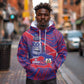 Port-au-Prince Afro-Haitians Hoodie Ayiti Map Pòtoprens Flag Color - African Pride
