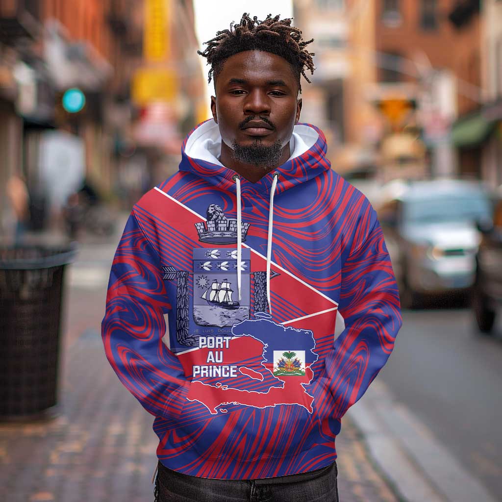 Port-au-Prince Afro-Haitians Hoodie Ayiti Map Pòtoprens Flag Color - African Pride