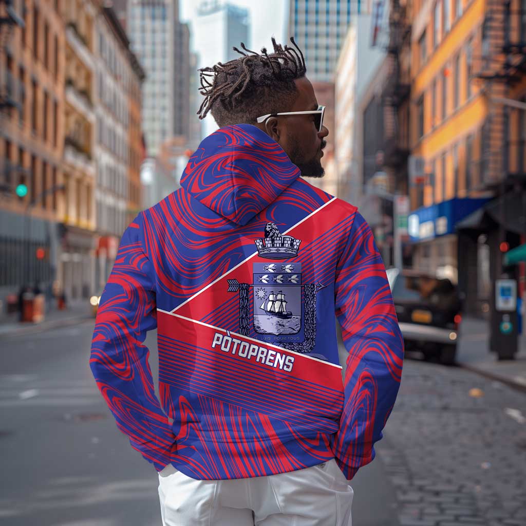 Port-au-Prince Afro-Haitians Hoodie Ayiti Map Pòtoprens Flag Color - African Pride