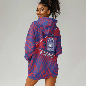 Port-au-Prince Afro-Haitians Hoodie Dress Ayiti Map Pòtoprens Flag Color - African Pride