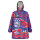 Port-au-Prince Afro-Haitians Kid Wearable Blanket Hoodie Ayiti Map Pòtoprens Flag Color - African Pride