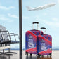 Port-au-Prince Afro-Haitians Luggage Cover Ayiti Map Pòtoprens Flag Color - African Pride