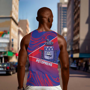 Port-au-Prince Afro-Haitians Men Tank Top Ayiti Map Pòtoprens Flag Color - African Pride