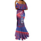 Port-au-Prince Afro-Haitians Mermaid Dress Ayiti Map Pòtoprens Flag Color - African Pride