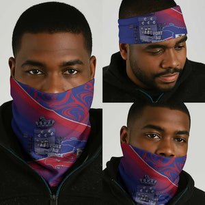 Port-au-Prince Afro-Haitians Neck Gaiter Ayiti Map Pòtoprens Flag Color - African Pride