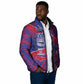 Port-au-Prince Afro-Haitians Padded Jacket Ayiti Map Pòtoprens Flag Color - African Pride